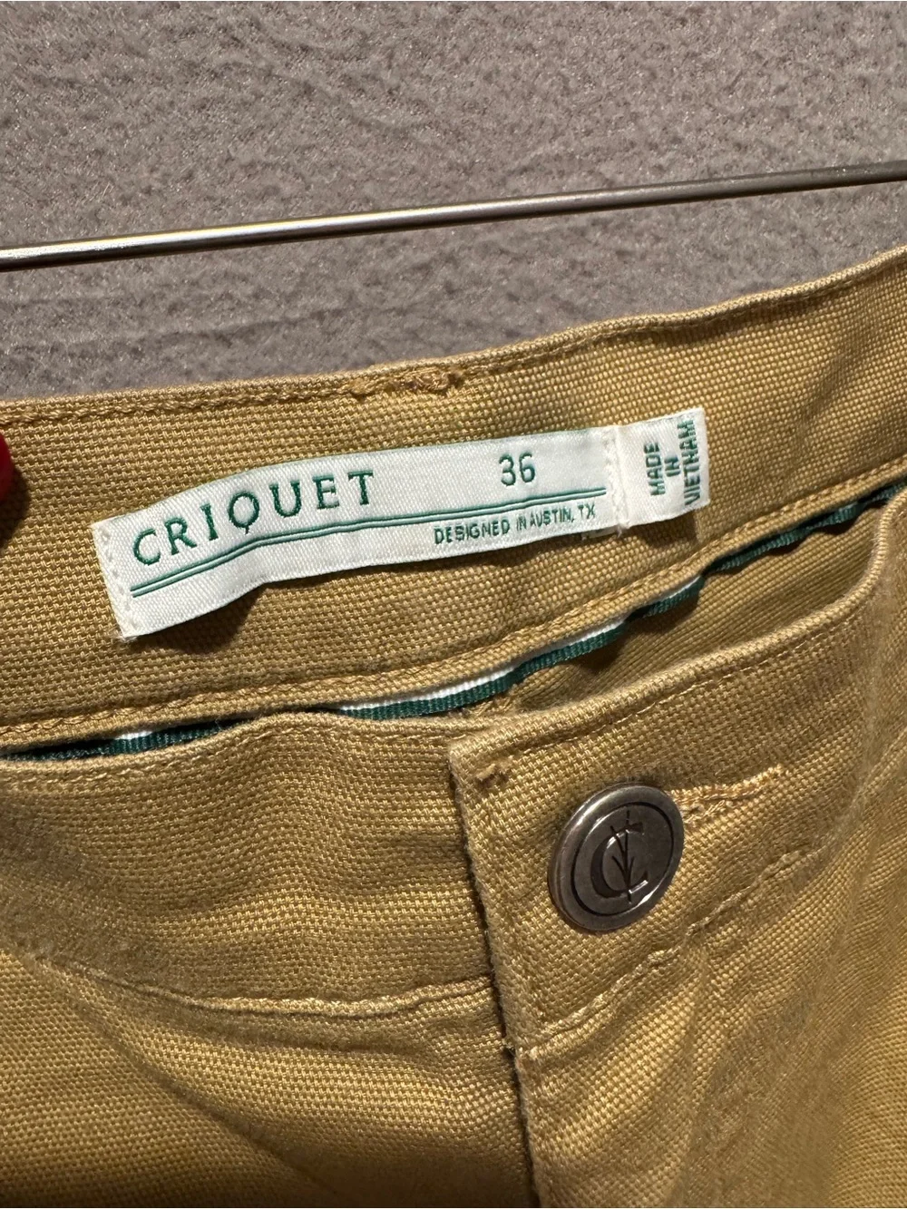 Criquet Golden Tan Chino Pants